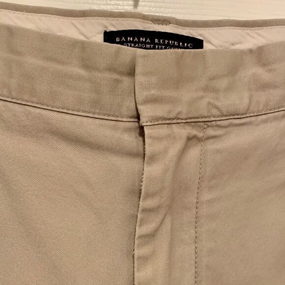 Beige Banana Republic Gavin Straight Fit S-33x30 - Picture 2 of 6